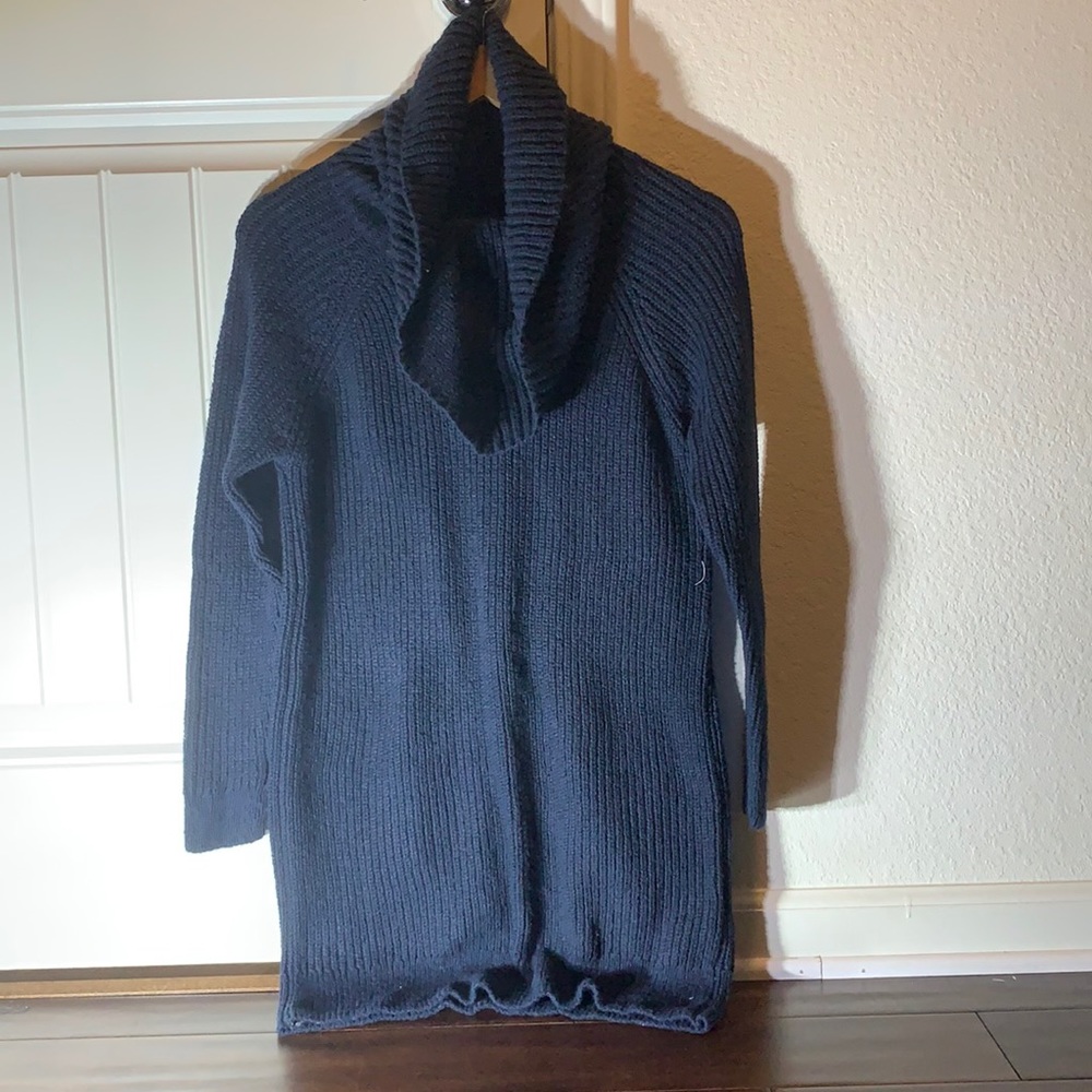 Hollister sweater dress/top medium blue